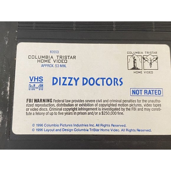 The Three Stooges Dizzy Doctors VHS Tape with 2 Other Movies 1996 Excellent Cond - Picture 11 of 16